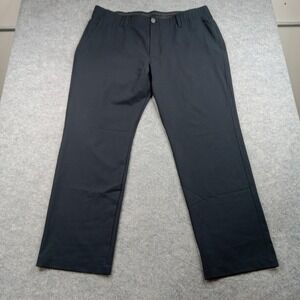 Under Armour Golf Pants‎ Mens 40x30 Black Performance Stretch Flat Front
